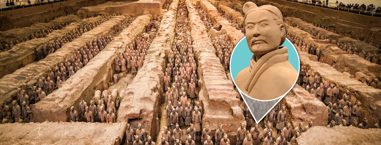 Image of an ancient Chinese army made of clay